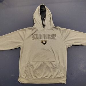 Oakland University Men's Gray Hoodie Sweater